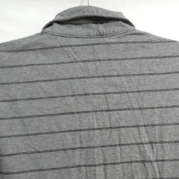 MEXX | xl - extra large | Men's Striped Grey Polo Short Sleeve Shirt - Picture 10 of 15